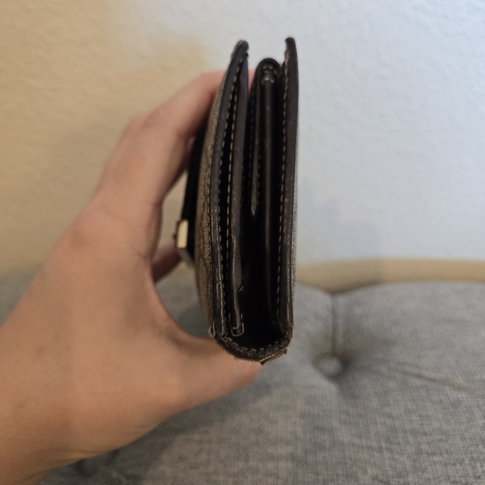 Gucci Monogram Long Stripe Wallet, Coated Canvas And Leather - Picture 5 of 16